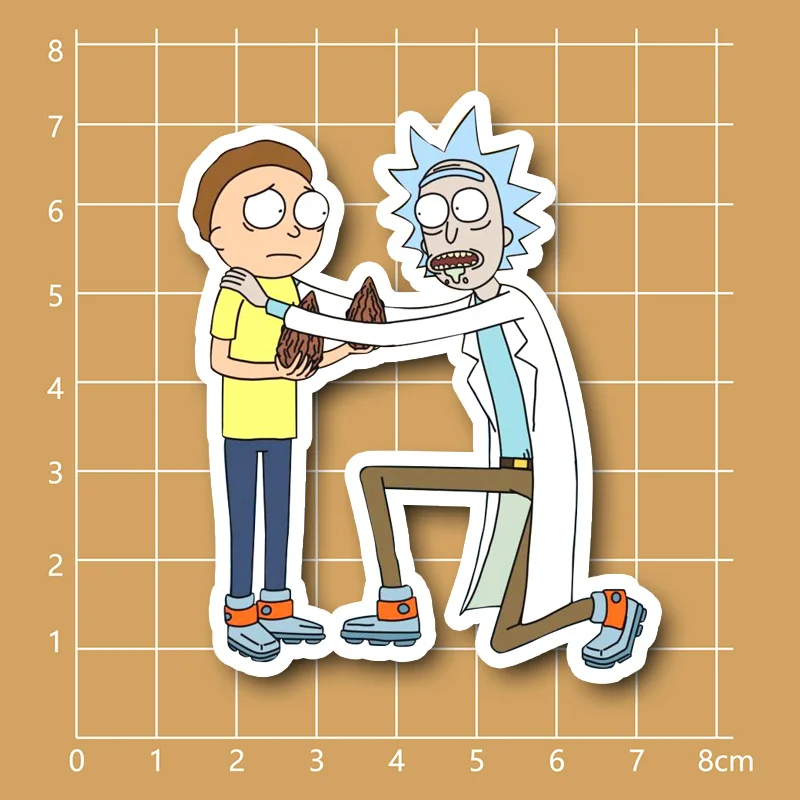 Rick and Morty Pilot Seeds waterproof PVC sticker for Fixed Gear Car Suitcase Notebook Refrigerator Skateboard