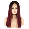 pre-plucked 13x6 lace front ombre straight wigs on sales with natural hairline