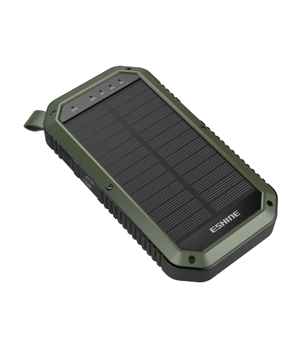 

2018 NEW Waterproof IP68 Solar Cellphone charger 8000mah Portable Solar Power Bank with Dual USB
