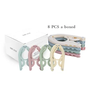 Image of BUBM 8pcs in 1 Travel Foldable Coat Hanger