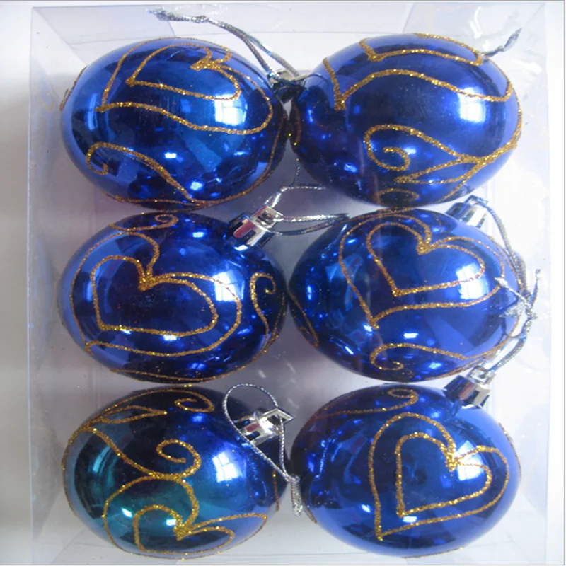 new  product christmas decor multi - coloured christmas ball 3-10cm sets with pvc box for christmas