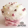 lovely cheap paper beads custom cupcake box for gift decoration