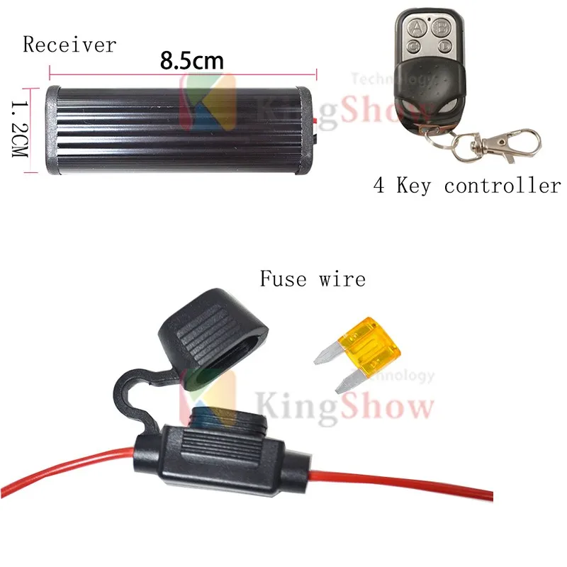 4pcs  RGB Color LED Rock Lights with 15 color controller  Under Car For Jeeep F150 off-road