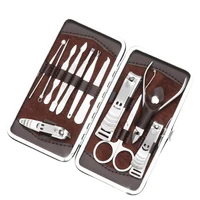

12pcs Professional Manicure Set Pedicure Knife Toe Nail Clipper Cuticle Dead Skin Remover Kit Stainless Steel Feet Care Tool Set