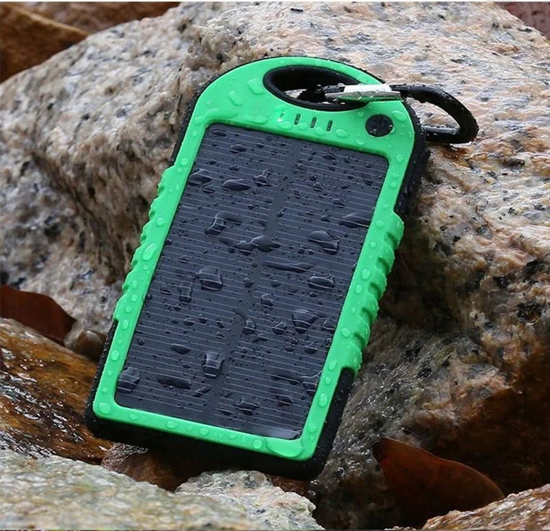 

Christmas gift 2018 hottest trending product waterproof solar power bank 10000mah, Black;blue