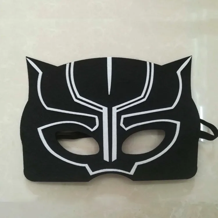 Custom Black Panther Mask Multi-style 2mm Felt Superheroes Party Masks ...