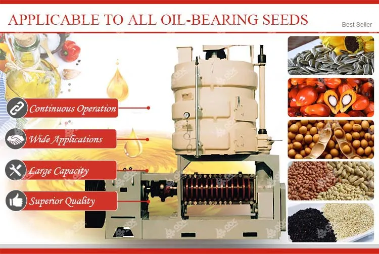Efficient Vegetable Oil Extraction Plant Palm Kernel Corn Germ Coconut