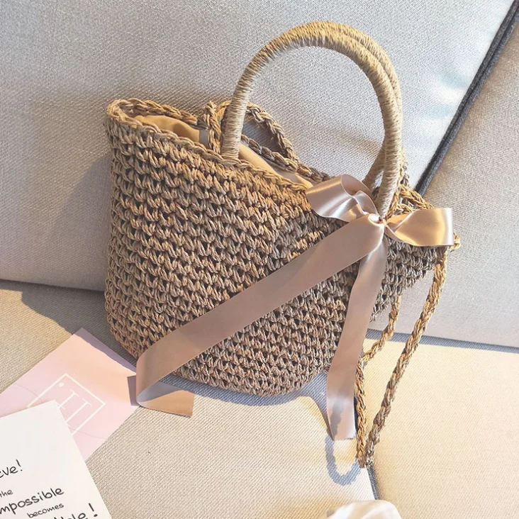 

Cheap Leisure Bohemian Beach Bag Straw Bag Shoulder Bag For Women, 1 colors