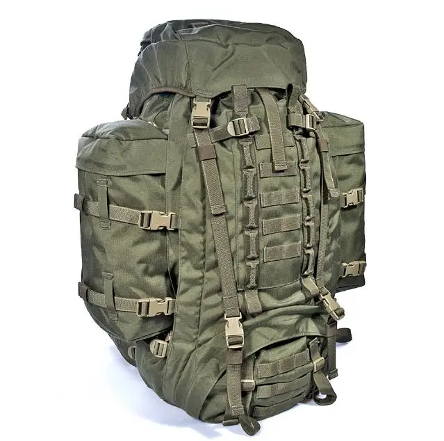 molle mounted backpack