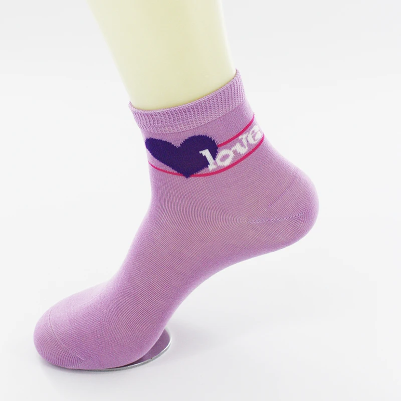 

Summer season soft custom company name cotton ankle socks women, Can be customized