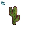 Custom Fashion Green Cactus Shape Custom Flower Patch