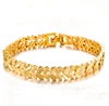 24K Gold Plating 8MM Width In Stock New Design Ladies Copper Bracelet Wholesale