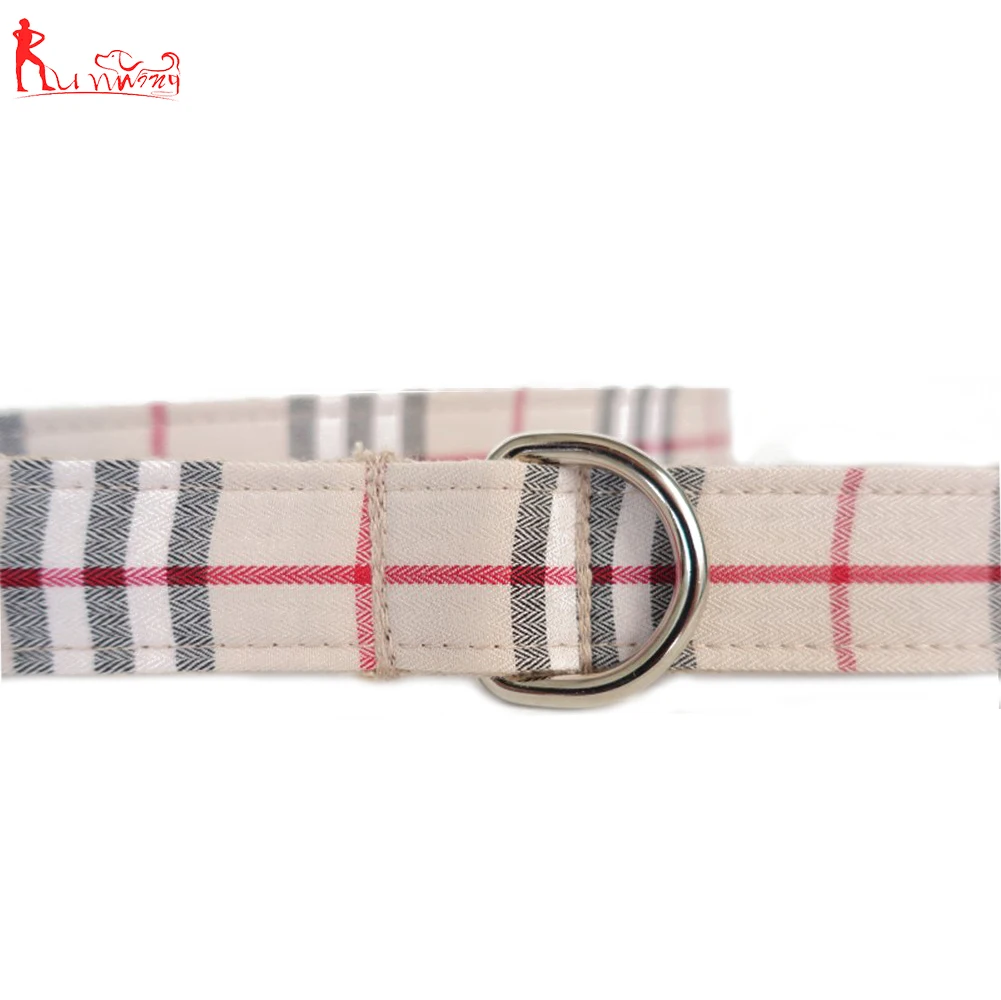 Wholesale Adjustable Nylon Pet Dog Collar with Leash Harness, Classic  Scottish Beige Plaid Pattern Designed From m.