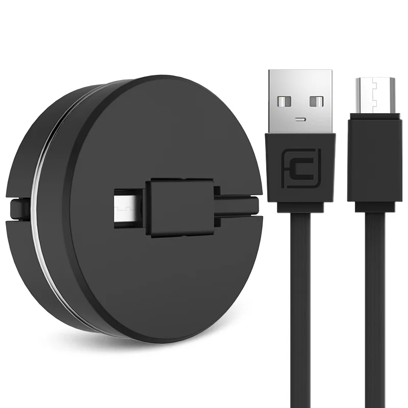 

Wholesale Cafele Mini Size Environmental Unique Design Retractable Charging and Date USB Cable for Sumsang Huawei, Customized