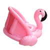 Wholesale Flamingo swan Baby Inflatable Swimming seat Ring with sun shade Children Pool Float
