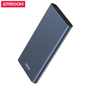 Joyroom ultra thin phone logo usb custom portable mini powerbank metal power bank charger 10000mah