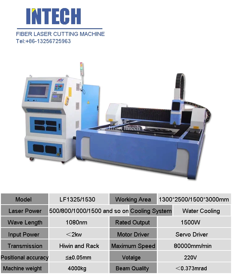 700W,1000w,1500w,2000w,3kw,4kw Fiber Laser Cutting Machine With Ipg,Raycus Power