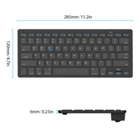 

Wireless Keyboard Ultra Slim Bluetooth Keyboard For PC Apple iPad Laptop Android IOS