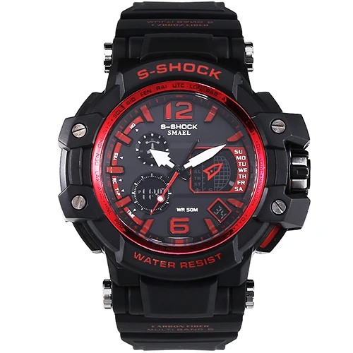 
SMAEL watch in dual display watches men waterproof led sports digital military watch 