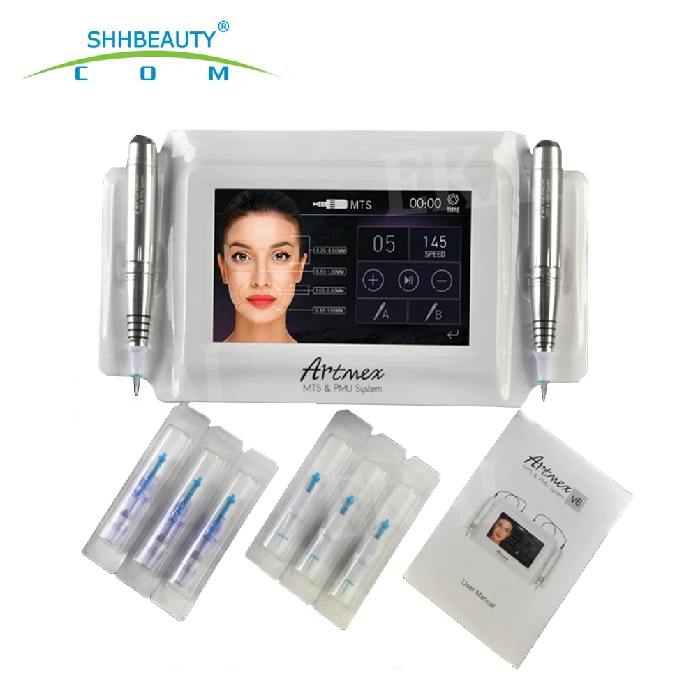 

Professionals Rotary Temporary Eyebrows Eyeliners Tattoo Printing Machine Pen, White