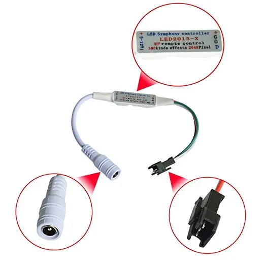 WS2811 and WS2812B DC5-12V 14keys Wireless RF Led RGB Controller 300 kinds of changes Digital Color LED Light Pixel Strip module