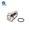 Best Price 16mm IP67 220V momentary metal push button with ring led