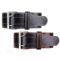 

High quality gym fitness power workout weight lifting belt factory customized cow leather Weight Lifting Belt