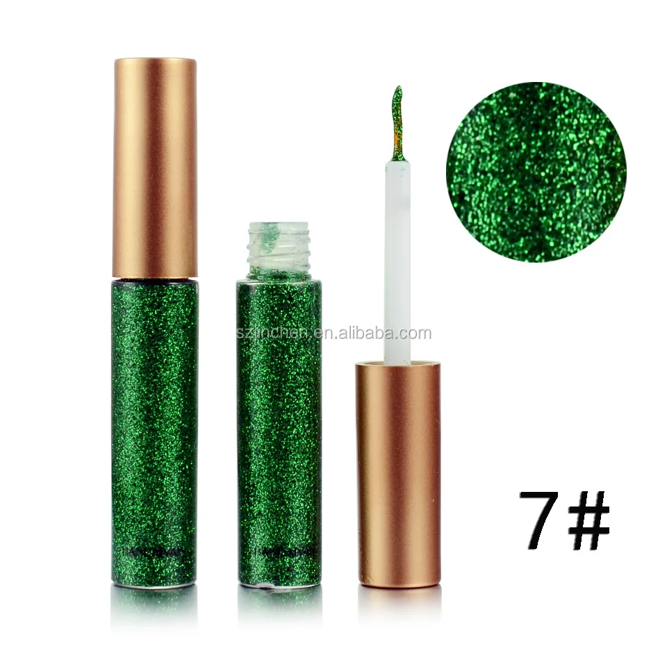 

HANDAIYAN Glitter Liquid Eyeshadow 10 Colors Metallic Shine Eye Shadow Private Label Waterproof Liquid Shimmer Eyeshadow