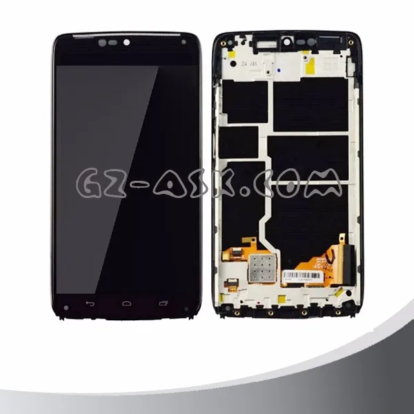 

Free shipping Screen touch digitizer xt1224 XT1225 for motorola droid turbo xt1254 lcd and frame, Black