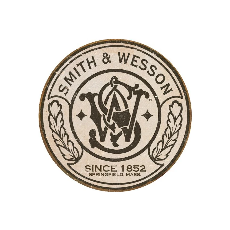 Personalized Customized Embossed Vintage Shape Round Tin Metal Signs