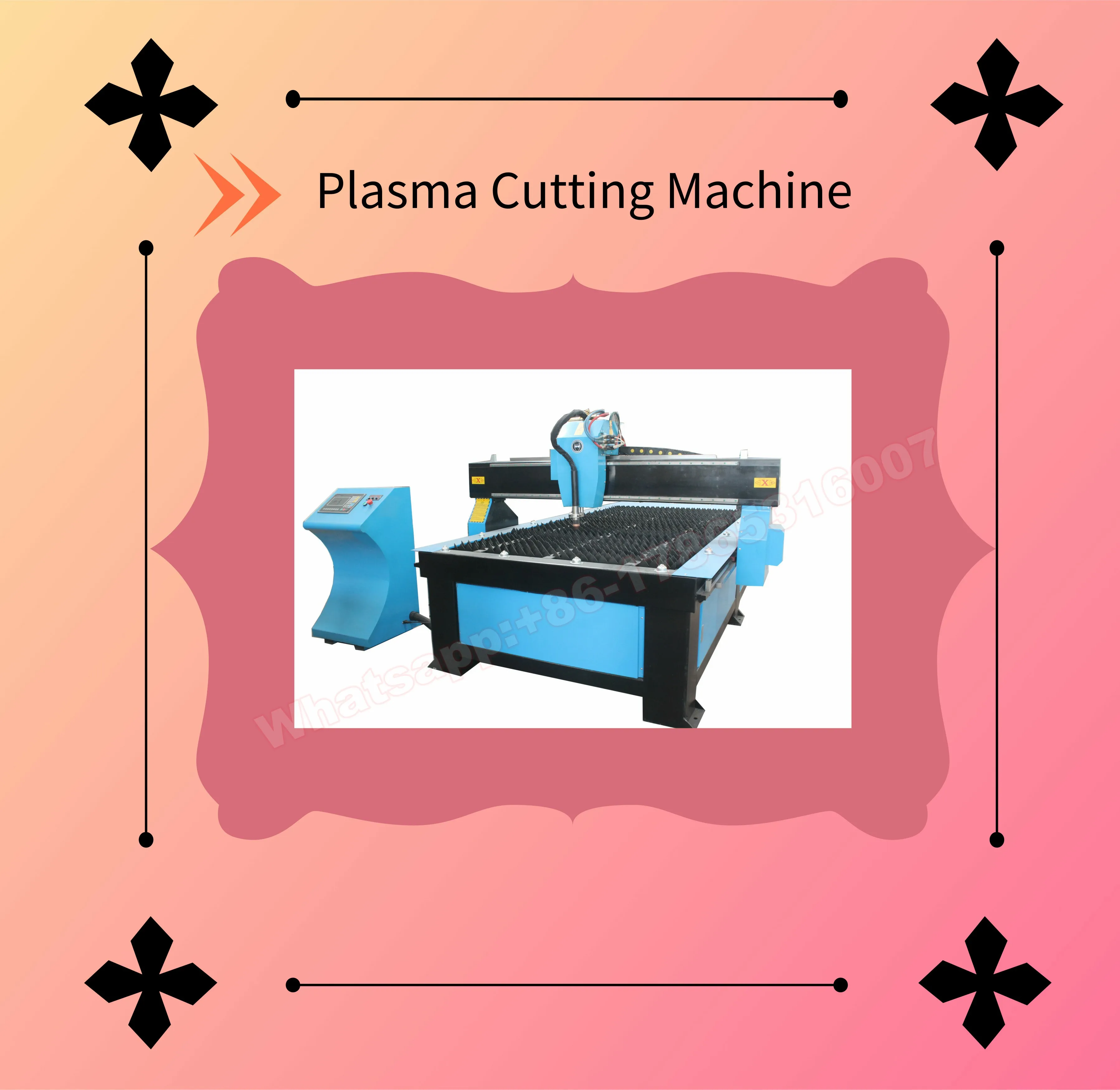 High technology Multipurpose plasma cutting for tubes water cooled plasma cutting machine