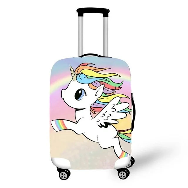 

Coolost Cute Unicorn Luggage Cover High Elastic Waterproof Trolley Spandex Suitcase Cover, Customized