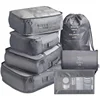 7 piece set travel luggage organizer travel Packing cubes travel organizer