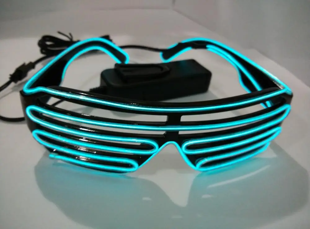Glowing Shades Inverter EL Glasses With Long Wire and Choice of Driver 