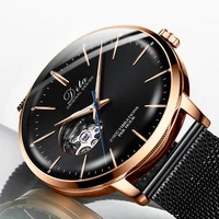 

2019 tourbillon automatic mechanical watches stainless steel relojes de mujer dw man hand bracelet wristwatches