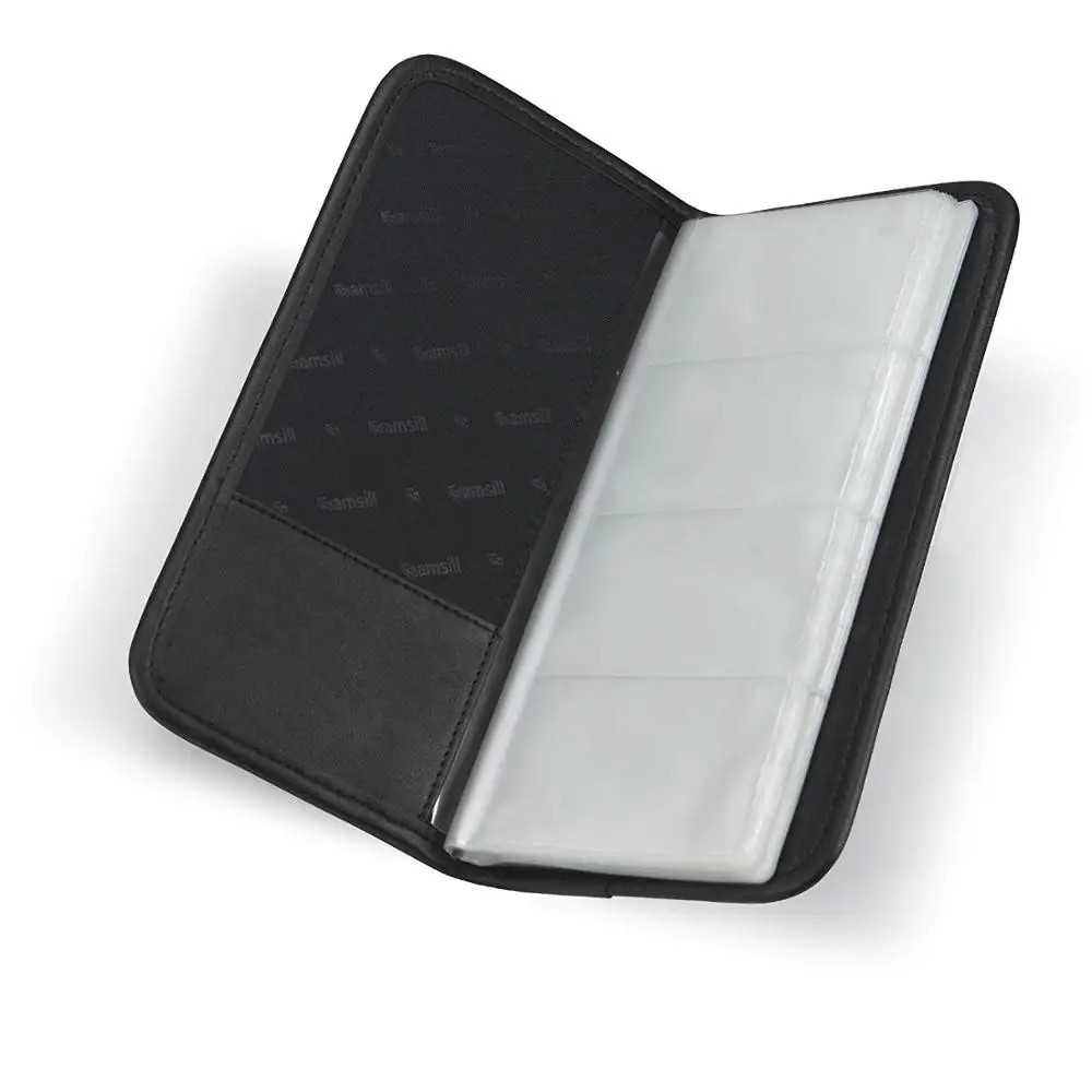 Professional Business Card Organizer With Padded Cover Card Holder For