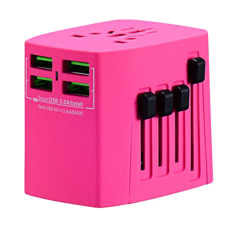 International All In One Power Outlet With 4 Usb Power Plug Adapter For