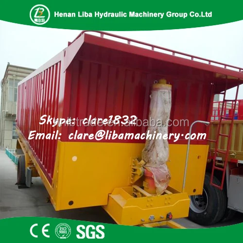 LIBA Rear Dump Trailer Cheap Price 3 Axle Factory Supply 50 ton Rear Tipper Trailer