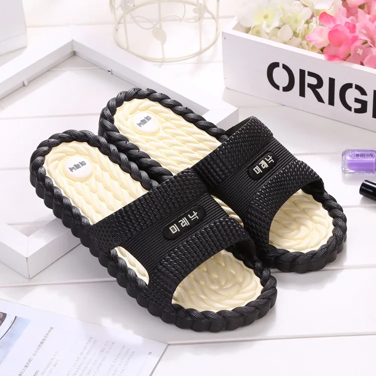 

Latest design couple bathroom slide sandals swimming pool Non slip slippers for unisex, Customer's request