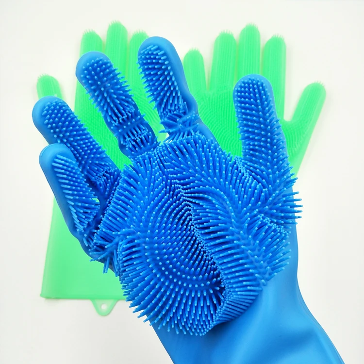 Reusable Waterproof Heat Resistant magic silicone dishwashing gloves