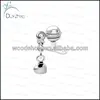 Colorful Micro Pave Anchor Body Piercing Jewelry With Heart Dangling