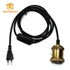 European Standard Vintage Lamp Cord Wire Power Plug With Switch