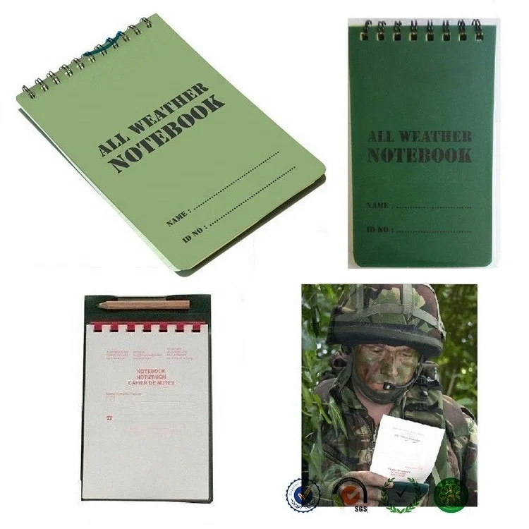 Hot Selling High Quality Oem Military Field Notebook Waterproof Notepad