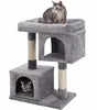 Cat Tree Sisal Covered Scratching Posts Padded Condo and Top Perch Activity Centre Playhouse Cat Tower Furniture Felt Su
