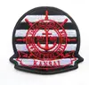 High End Full Embroidery Patches Merrow Emblem Iron On Badges For Clothing Made In China