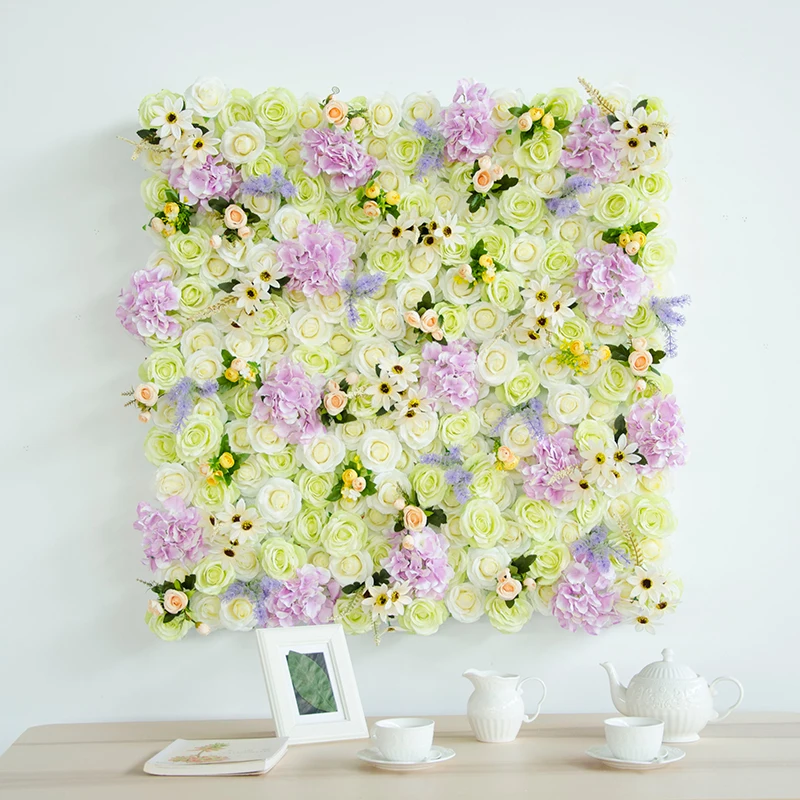 Ifg 1m*1m Silk Flower Wall Backdrop Wedding Decoration