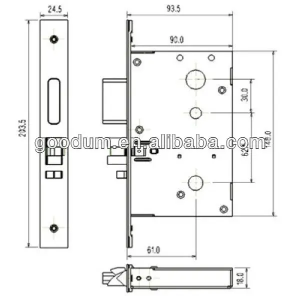 Goodum smart card safety hotel lock
