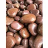 Nanjing decorative brown landscaping pebble stones polished red river rock