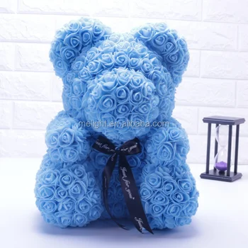 handmade rose teddy bear