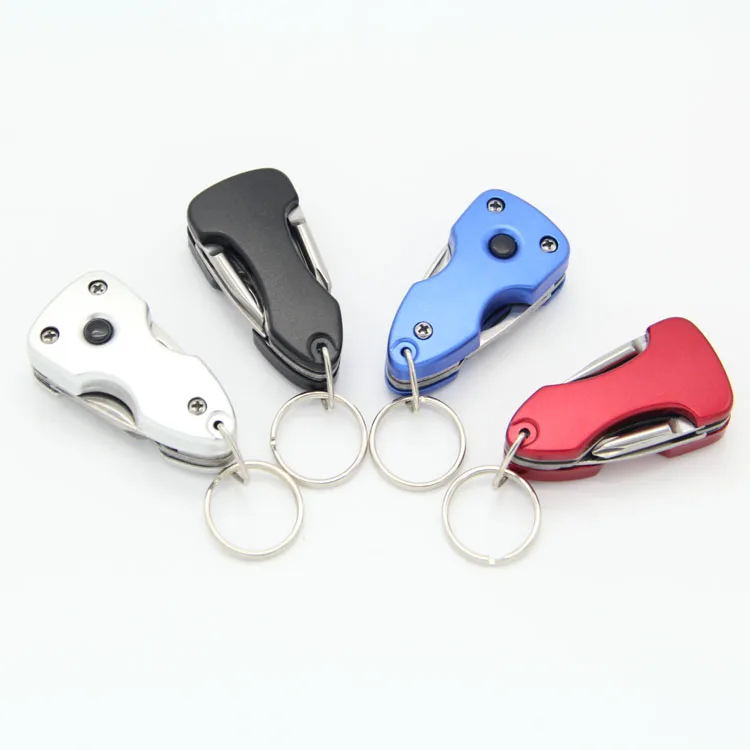 Portable Multi Functional Couple Sword Folding Knife Shaped Metal Key ...